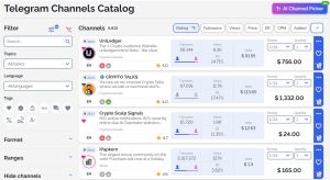 Telega.io Catalog: How to Choose Telegram Channels for Your Ads